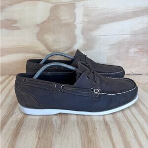 Hitchcock - 2-Eyelet Moccasin - Boat Shoes - Brown - Men's - 9.5 5E Wide - 2618